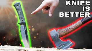 5 Reasons your Knife is BETTER Than an Axe!
