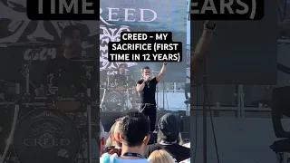 Creed - My Sacrifice (1st time in 12 years) #creed #music #rockmusic