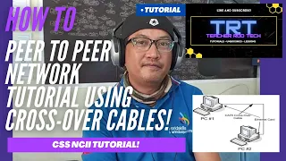 Peer To Peer Network Tutorial using Crossover Cables (Tagalog)