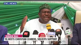 FG Meets with Christian Leaders and Solicits Support for a Minimum Wage