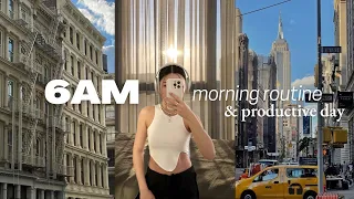 6AM morning routine + productive day alone in NYC