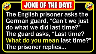 🤣 BEST JOKE OF THE DAY! - An English pilot' is in a German POW camp... | Funny Clean Jokes