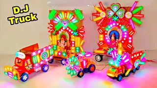 New Gauri Ganesh Murti DJ Trolley | Navratri Radha Krishna Trolley Mini DJ Light Navdurga Saraswati
