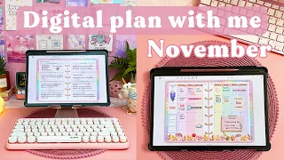 Digital Plan with Me November | Digital Planning on Samsung Tab S7 plus