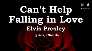 Can't Help Falling in Love - Elvis Presley (Lyrics, Chords)