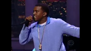 Kanye West on Letterman - All Falls Down (LIVE) ft. Miri Ben-Ari, John Legend, Syleena Johnson