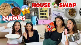 We swapped our HOUSE for 24 HOURS😱 with @mridul_sharmaa