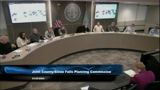 Minnehaha County/Sioux Falls Joint Planning Meeting - March 25th, 2024
