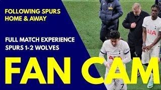 FAN CAM: Tottenham 1-2 Wolves: Ange Makes Four Changes, Gomes Double, Spurs Drop to 5th