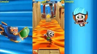 Talking Tom Gold Run VS Talking Tom Hero Dash - Sky Run Talking Tom  Boss Fight Christmas 2019