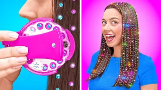 BRILLIANT HAIR HACKS AND BEAUTY TRENDS || From Nerd to Popular | Cool Hair Makeover Tips by 123 GO!