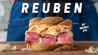 REUBEN SANDWICH on HOMEMADE MARBLE RYE