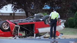 Serious rollover accident in rural Langley, BC