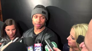 Isaiah Thomas talks about teamwork and playoffs with the Celtics