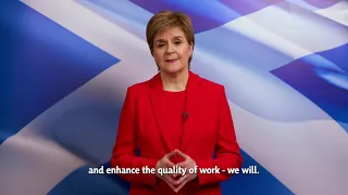 Nicola Sturgeon, leader of the Scottish National Party message to STUC Congress 2021