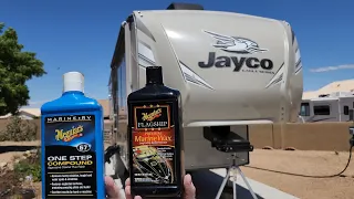 Rv gelcoat oxidation removal: RV 5th wheel & boat! Rv oxidation removal. rv wash. rv wax. camper wax