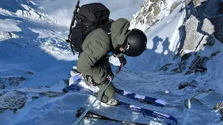 SKIING CHAMONIX | couloir des cosmiques