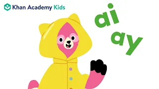 Words with -ai and -ay | Vowel Teams | Learn to Read with Khan Academy Kids