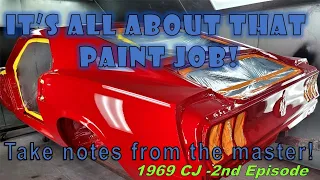 1969 CJ Mach 1 Mustang restoration project - Beautiful paint Job!