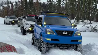 GX470 SNOW WHEELING! + Getting STUCK!