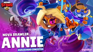 NOVA BRAWLER: ANNIE! MINHA OPINIÃO | ANALISANDO CONCEITOS | BRAWL STARS