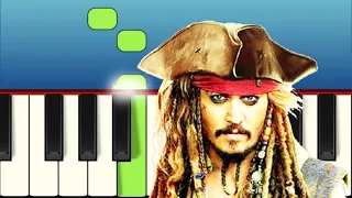 He's a Pirate - Pirates of the Caribbean - Very Easy and Slow Piano tutorial