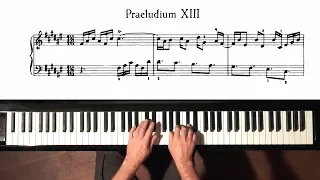 Bach Preludes and Fugues 13-24 Well Tempered Clavier, Book 1, PIANO + SCORE