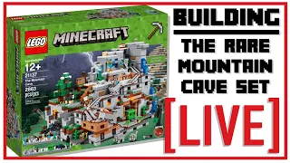 BUILDING THE MINECRAFT MOUNTAIN CAVE LEGO SET - SUPER RARE!!!