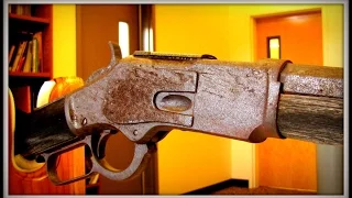 First Public Look! Old Forgotten Winchester Rifle Found in Nevada Under A Tree !!