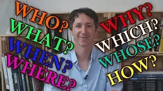 Poser une question en anglais (partie 1) : WHAT-WHERE-WHEN-WHO,...