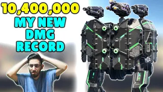 My New Damage Record Crazy Battle 10.4 Million Damage War Robots Max Level Free For All Gameplay WR