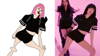 Blackpink - How you like that funny drawing meme| Kpop - drawing meme song