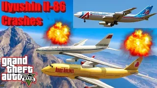 GTA V: Ilyushin Il-86 Plane Best Extreme Longer Crash and Fail Compilation (60FPS)