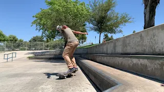 Learning Proper Nollie Kickflip Backside 50-50 @ Highland Elementary August 8th 2020