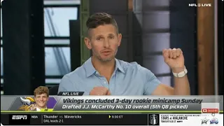 ESPN NFL LIVE | Dan Orlovsky PRAISES J.J. McCarthy, He Will SHINE With The Minnesota Vikings | NFL