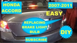 How to change brake light bulb on 2009 2012 Honda accord