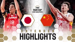 Japan 🇯🇵 vs China 🇨🇳 | Extended Highlights | FIBA Asia Cup 2025 Qualifiers