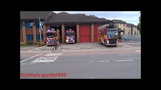 (RARE) Scottish fire & Rescue maryhill full house turn out to fire call 📞