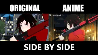 Ruby Rose First Fight: Original Vs Anime Comparison