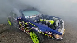 1.5jz 780hp C33 Shed Burnout!!