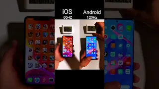 Apple 60Hz VS Other 120Hz Speed Test #shorts #short #apple