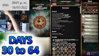 Cookie Clicker 100% Speedrun : Days 30 to 64