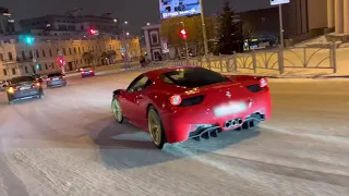 ЗОЛОТАЯ МОЛОДЕЖЬ ДРИФТ НА FERRARI ЗИМОЙ! ED BY MAJORTED