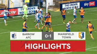 Hawkins Strike Sends The Stags Through | Barrow AFC 0-1 Mansfield Town | Emirates FA Cup 2022-23