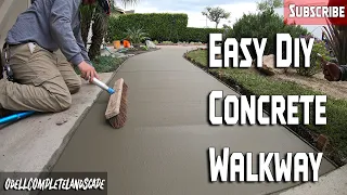 How to : Easy Concrete beginner walkway! Easy Guide!