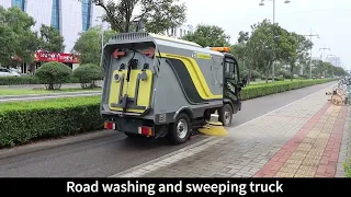 China New Type Electric Sweeper Truck Outdoor Sweeping Machine Mechanical Sweeping Machine