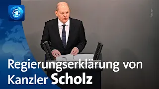 Regierungserklärung von Kanzler Scholz vor EU-Gipfel