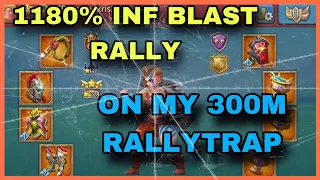 1180% INF STATS vs INF FRONTLINE - Lords Mobile - RallyTrap