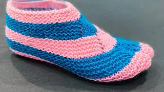 New Knitting Pattern For Ladies Socks/Shoes/Jutti/Jurab/Ladies Anguthe Wali Socks # 498