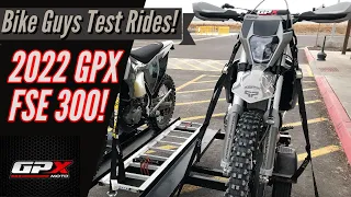 Test riding the GPX FSE 300!